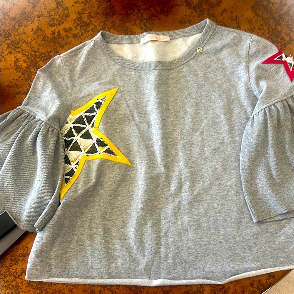 Gray women’s  Shirt with Star Accents